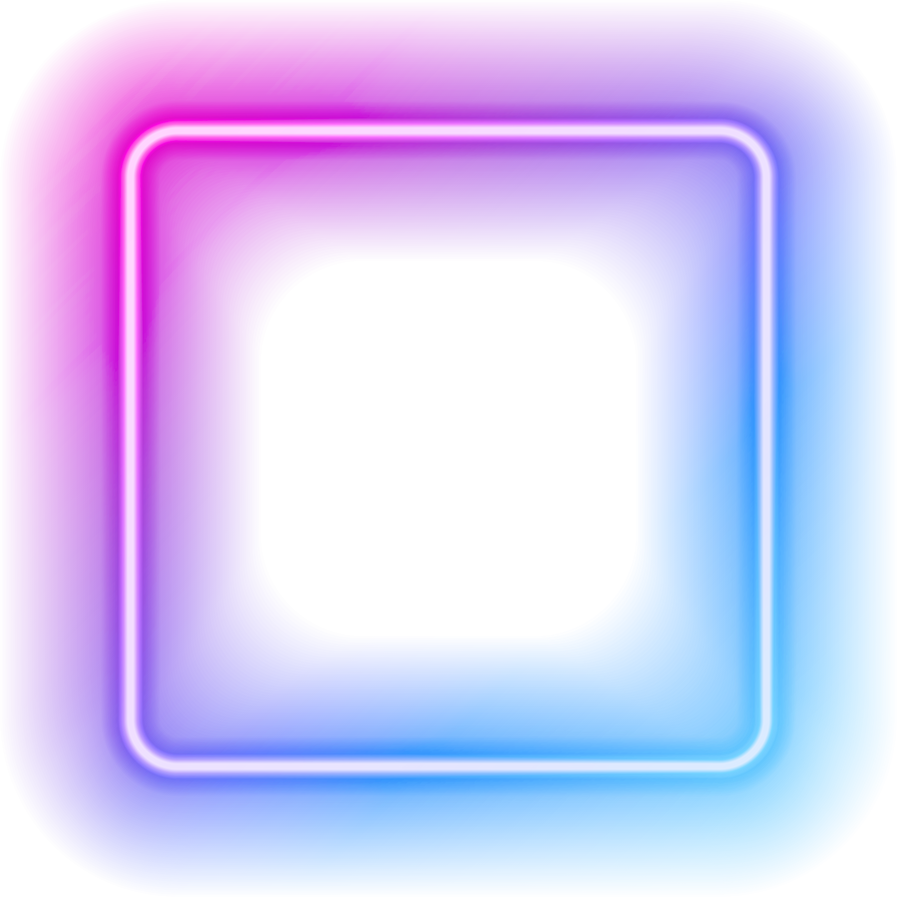 Square Neon Frame